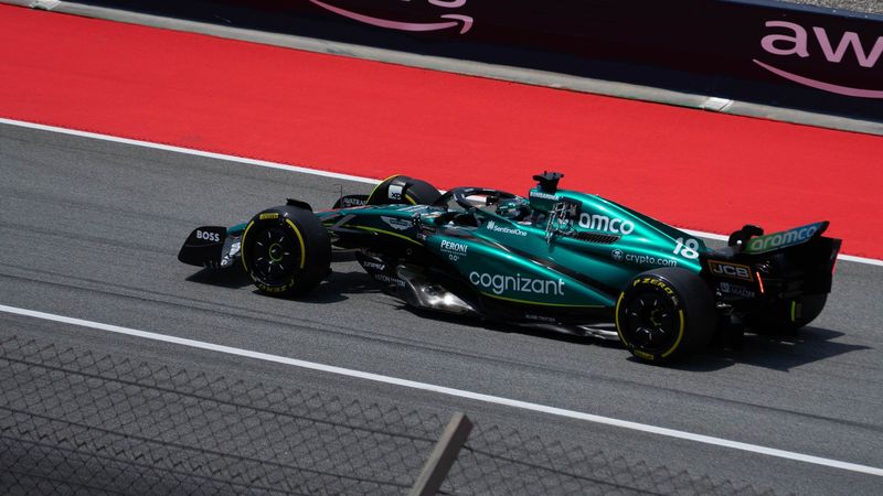 A Formula 1 car at the Circuit de Barcelona-Catalunya