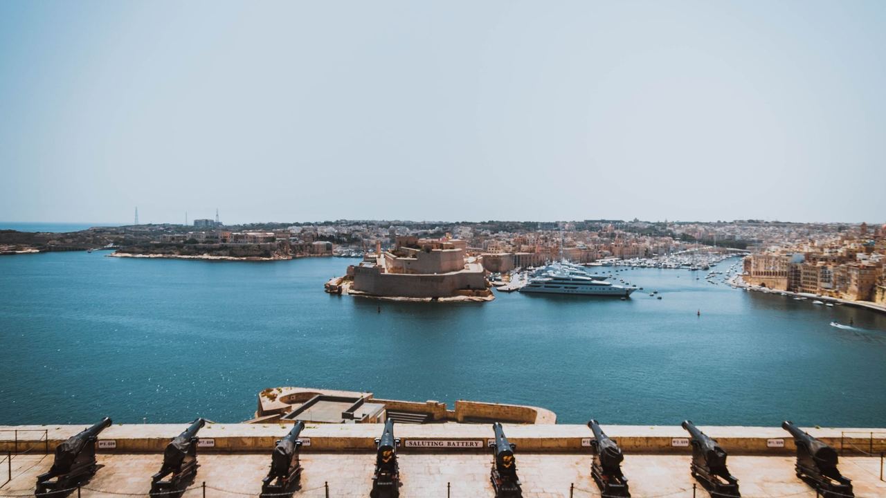 Valletta’s Grand Harbour on a sunny day