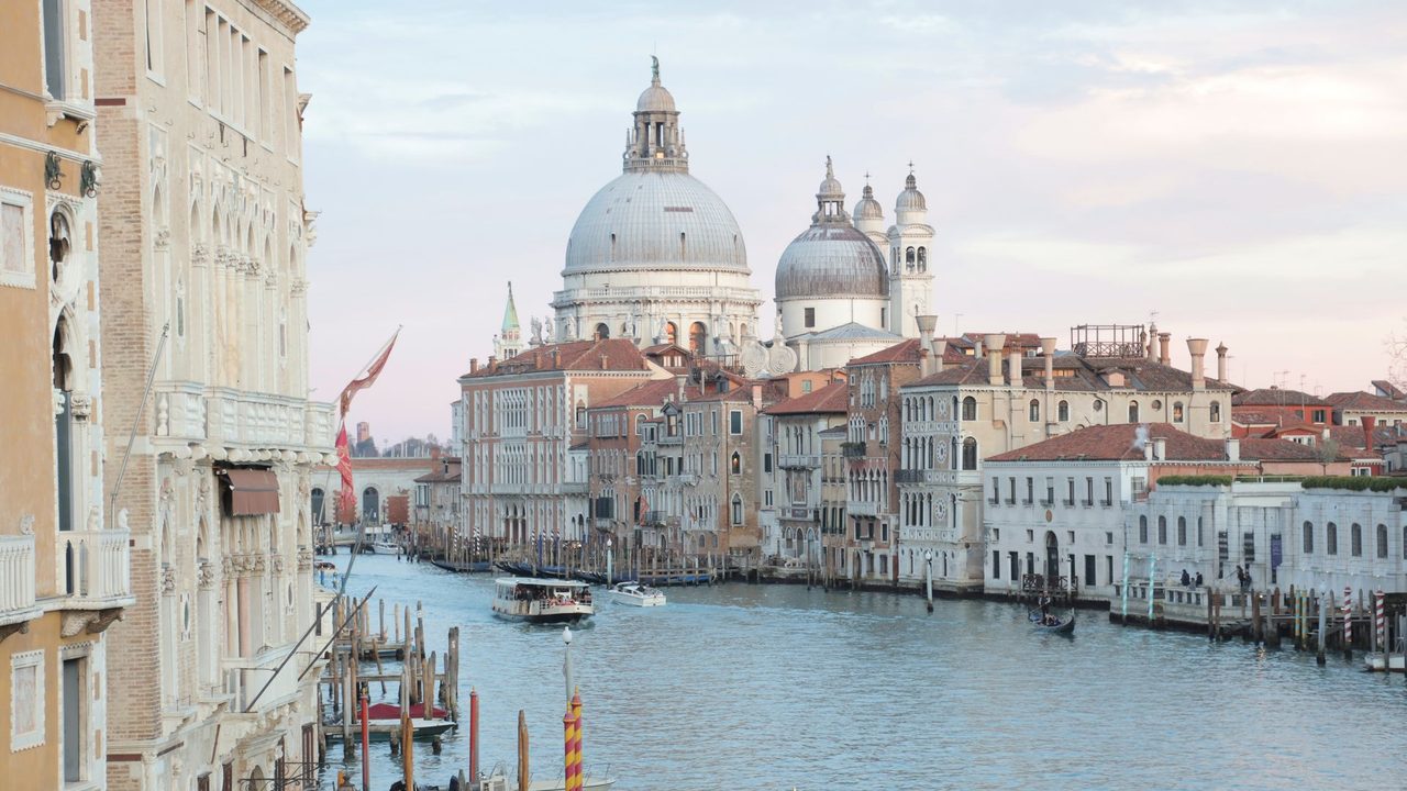 The Grand Canal and the domes of Santa Maria della Salute, Venice